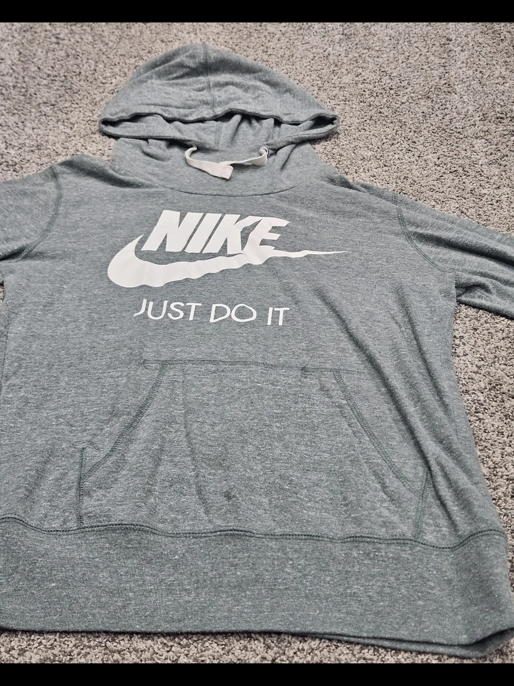 Nike Heather Green 'Just Do It' Hoodie